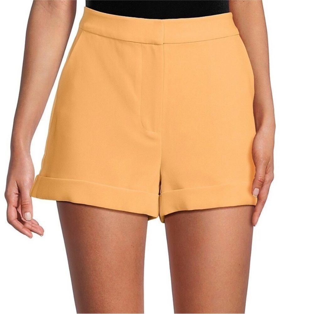 Cinq a Sept Orange High-Rise Tailored Shorts